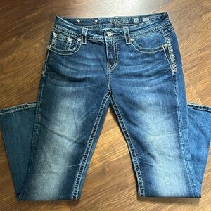 Miss Me Dark Blue Boot Cut Jeans